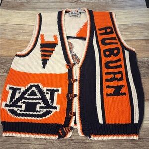 Rare!! Auburn University Vintage Themed Knit Vest sweater medium
